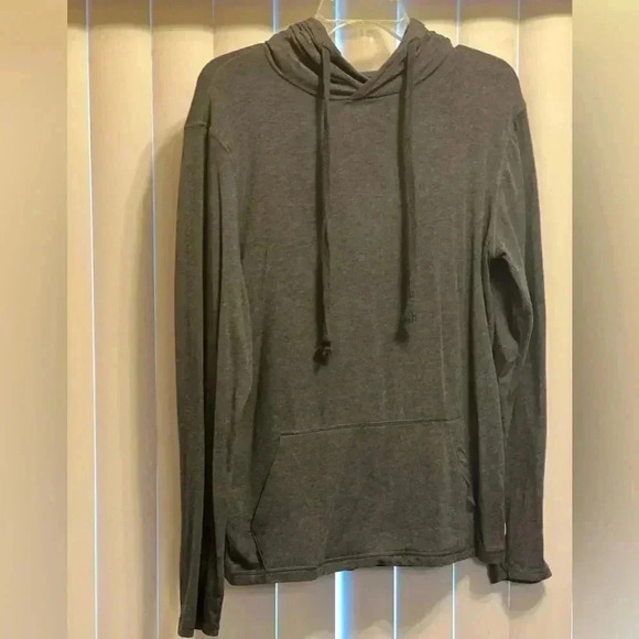 Express Lightweight Cotton Gray Pullover Hoodie Size Small in great condition - Picture 2 of 7
